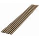 3D-Lamellen 6 Stk. auf Filz 275cmx27cm CHAMPAGNEREICHE