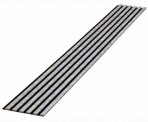 Lamellen 3D 6 Stk. auf Filz 275cm x 27cm SILBER