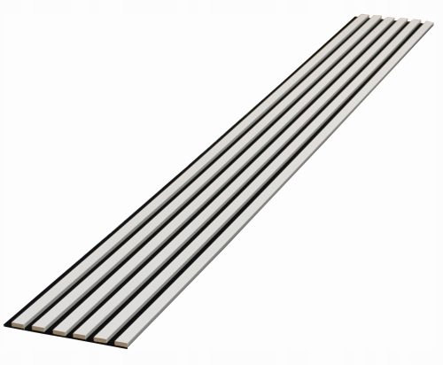 3D-Lamellen 6 Stk. auf Filz 275cmx27cm BIANCO