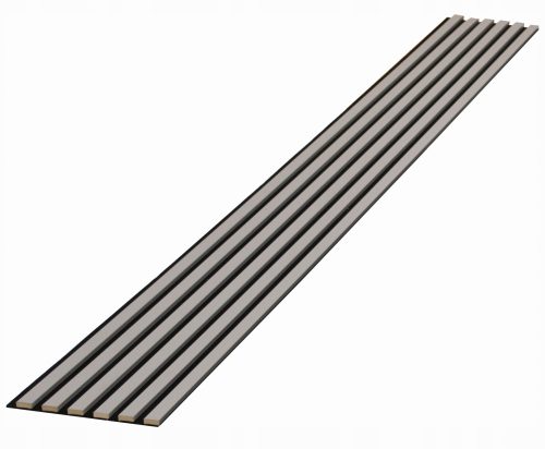 3D-Lamellen 6 Stk. auf Filz 275cmx27cm GRAU