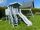 Spielplatz für Kinder, Haus, Rutsche, Sandkasten
