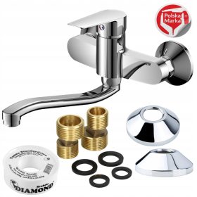  Sotbe Mardola Wand-Küchenarmatur, Silber