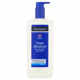    Neutrogena Deep Moisture Body Lotion, tief feuchtigkeitsspendende Körperemulsion, 400 ml
