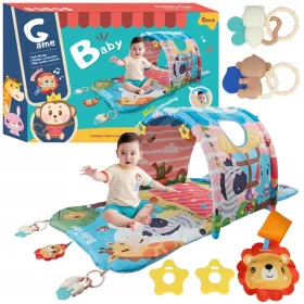  GROSSE PÄDAGOGISCHE GYMNASTIKMATTE 4IN1 MUSIKTUNNEL