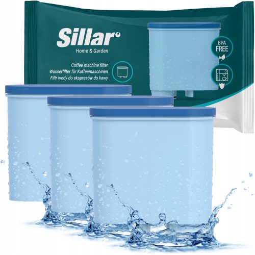  Sillar Wasserfilter für Philips Saeco Kaffeemaschine, 3 Stück