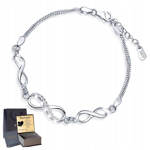  Infinity-Silber-Promi-Armband aus 925er Silber
