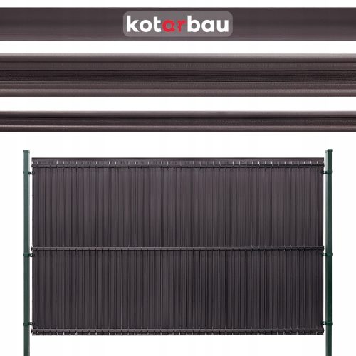 ABDECKUNG FÜR ZAUNPLATTEN, BRAUN, 152 BÄNDER