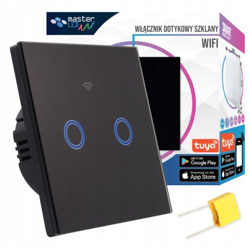  Masterled Doppel-Touch-Schalter schwarz 5048