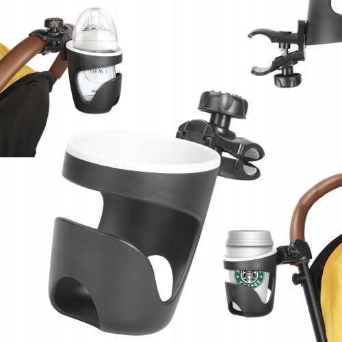  You&Kids schwarzer Getränkehalter für Kinderwagen