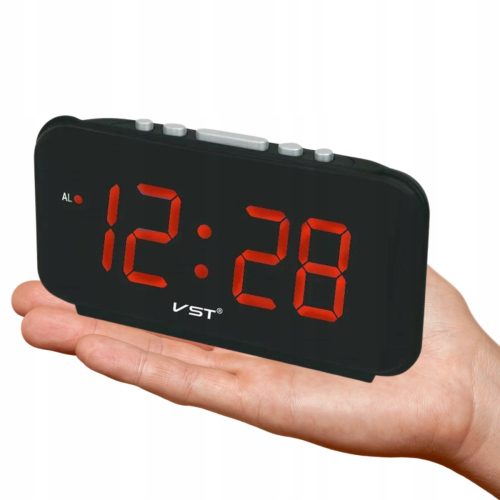 Uhr für zu Hause Verk Group Wecker, schwarz, 14,5 cm