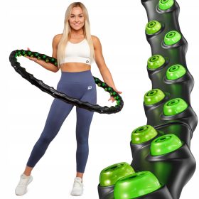  Hula Hoop mit Noppen Hop-Sport 98 cm schwarz