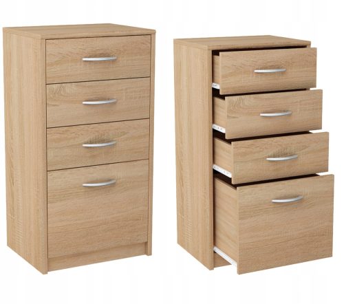  Kommode Möbel Bestseller Julia K026 45 x 35 x 85 cm Sonoma-Eiche