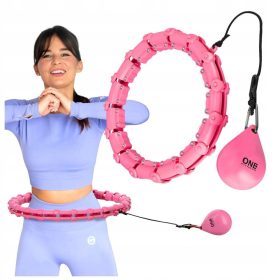 Hula Hoop mit Noppen One Fitness 46 cm rosa und lila