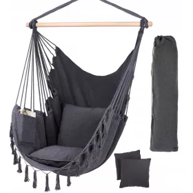    Hängesessel, brasilianischer Stuhl, Schaukel, Hängematte, Boho-Nest, 150 kg