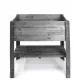  Esschert Design Blumentopf 80,5 cm x 40 x 78,5 cm Holztöne in Grau und Silber