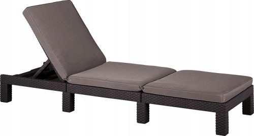  Keter Daytona Liegestuhl, Kunststoff, Beige und Braun