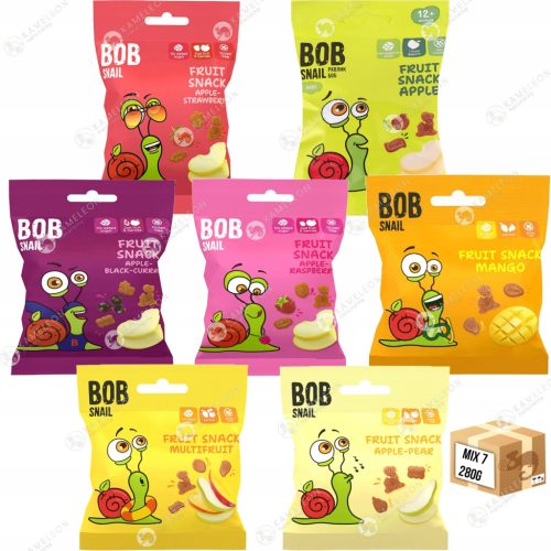 Bob Snail: Natürlicher Fruchtgummi Mix ohne Zuckerzusatz, 280g
