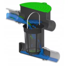  Regenwassertank 20 l 50 x 47 cm schwarz