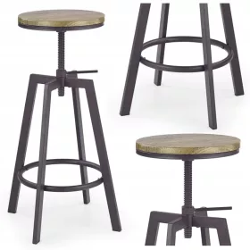  Halmar H64 Hocker 44,5 x 44,5 x 80 cm Kaffee-alte Vase