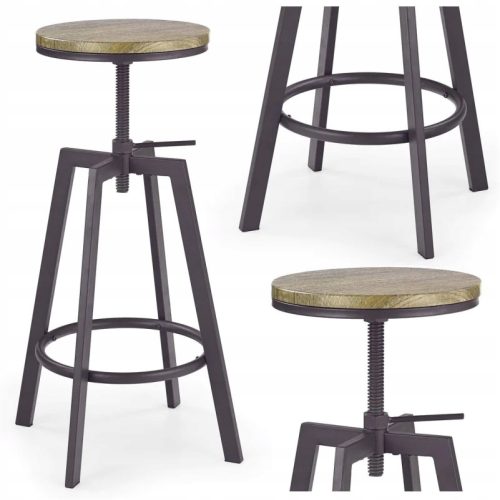  Halmar H64 Hocker 44,5 x 44,5 x 80 cm Kaffee-alte Vase