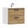 Schrank mit Waschbecken, Badezimmerschrank mit Waschbecken, 50 cm, zum Aufhängen