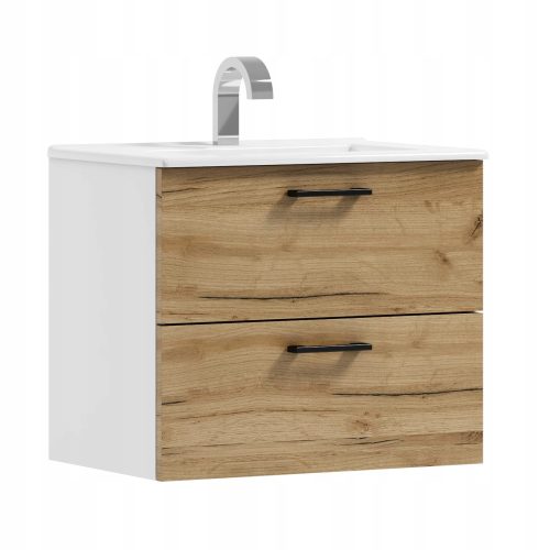 Schrank mit Waschbecken, Badezimmerschrank mit Waschbecken, 50 cm, zum Aufhängen