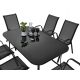 Gartentische und Stühle für die Terrasse MAT-COMPANY rechteckiger Metalltisch 150 x 90 x 73 cm