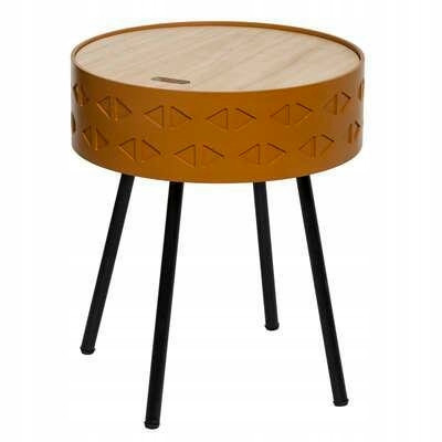  Atmosphera runder Tisch 38,5 x 38,5 x 45,5 cm, Brauntöne, Kiefer