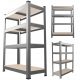  GARAGE-LAGERREGAL, METALLWERKSTATT, 150x70x30, 600kg, 4 REGALE