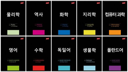  Ein Satz von 10 thematischen A5-60K-Notizbüchern mit K-POP-Spickzetteln