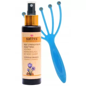  SATTVA Safran-Zimt-Lotion gegen Verlust + Massagegerät