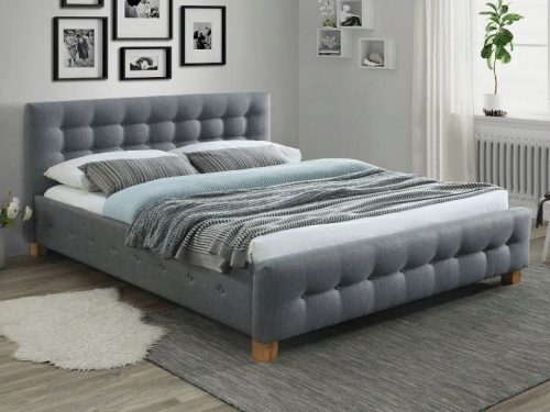  Traditionelles Bett Signal Beds 168 x 216 cm in Grautönen
