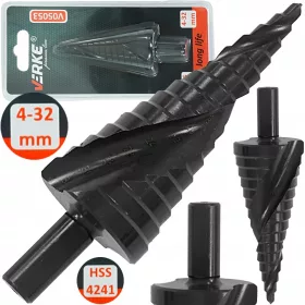 STUFENKONISCHER SPIRALBOHRER HSS 4-32 VERKE