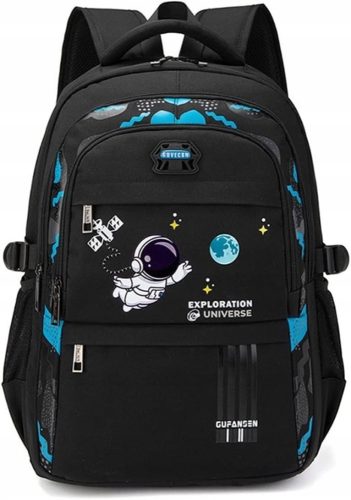  K&M Schulrucksack mit mehreren Fächern, schwarz