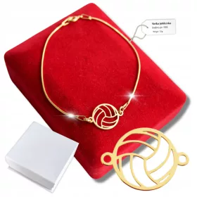  Volleyball-Armband aus 925er Gold als Geschenk