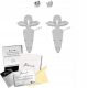  Silberne Karottenohrringe Geschenk 925 Kinderschmuck KOSTENLOSE Widmung