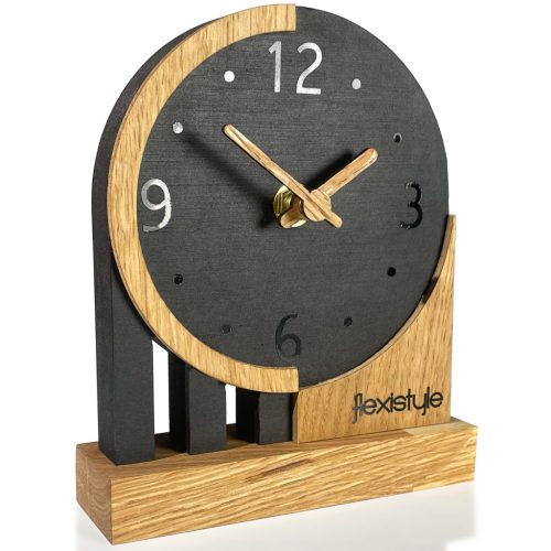  FLEXISTYLE Tischuhr schwarz 13cm