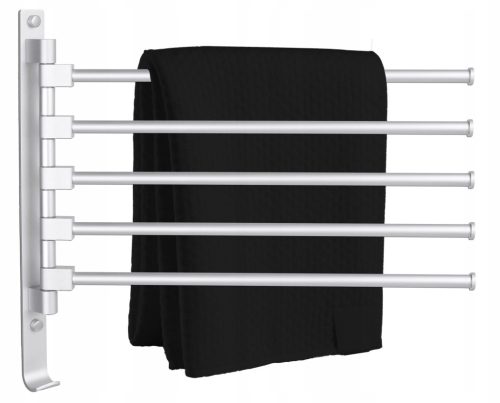  Kleiderbügel mit beweglichem Arm für Gockowiak-Heringe, Grau- und Silbertöne