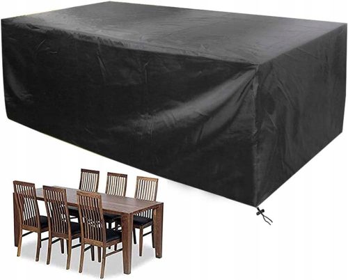 Abdeckung für Gartenmöbel - Gartenabdeckung für das Set 308 x 138 x 98 cm schwarz