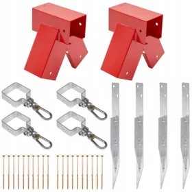  Schaukel-Montagesatz Verbinder 90x90 rot