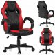  Sense7 Prism Gaming-Stuhl, schwarzes und rotes Öko-Leder