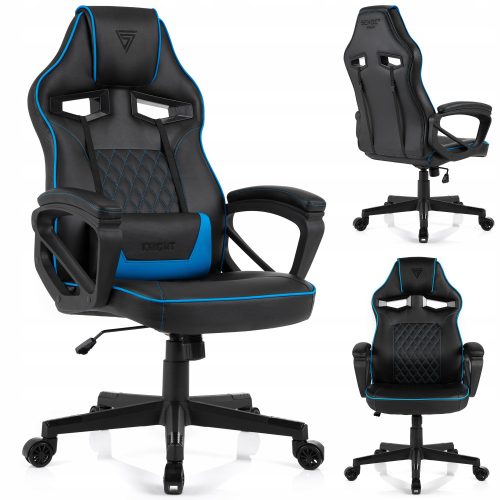  Sense7 Knight Gaming-Stuhl, schwarzes und rotes Kunstleder