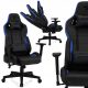  Sense7 Sentinel Gaming-Stuhl, schwarzes und blaues Öko-Leder