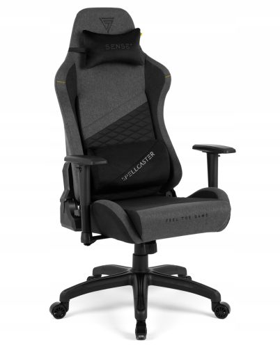  Sense7 Spellcaster Senshi Edition XL Gaming-Stuhl, grauer Stoff