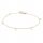  ANIA KRUK Goldarmband, glatte Platten, 375er Gold