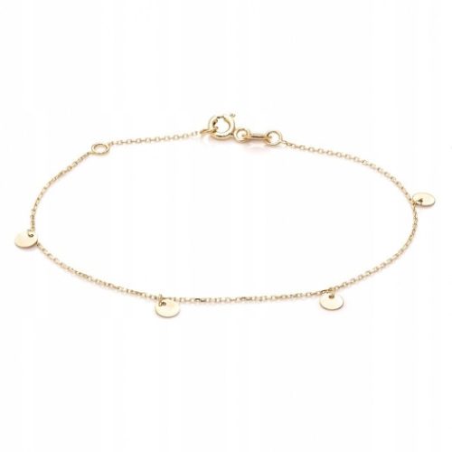  ANIA KRUK Goldarmband, glatte Platten, 375er Gold