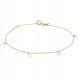  ANIA KRUK Goldarmband, glatte Platten, 375er Gold