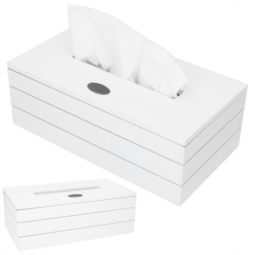 Tassen und Behälter für das Badezimmer Taschentuchbox, weißer Taschentuchbehälter