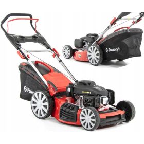    Beliebter Benzin-Rasenmäher mit Korb, 196 cm³ Fassungsvermögen. Korb 62 l, Schnittbreite 51 cm