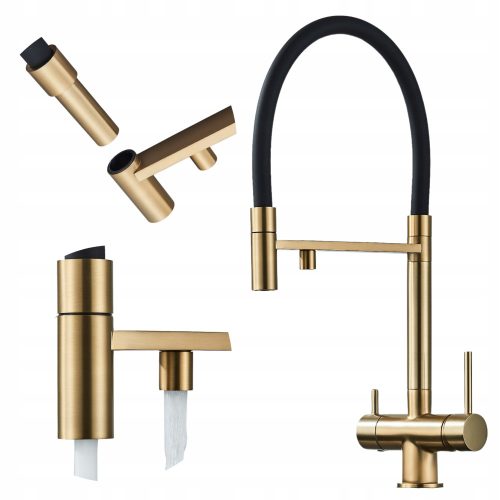 Ari HighFlex Gold Stand-Küchenarmatur